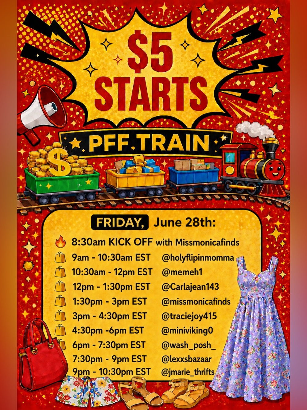 💃🏻🚂Wednesday June 10th- PFF Train🚂💃🏻 - Picture 2 of 4